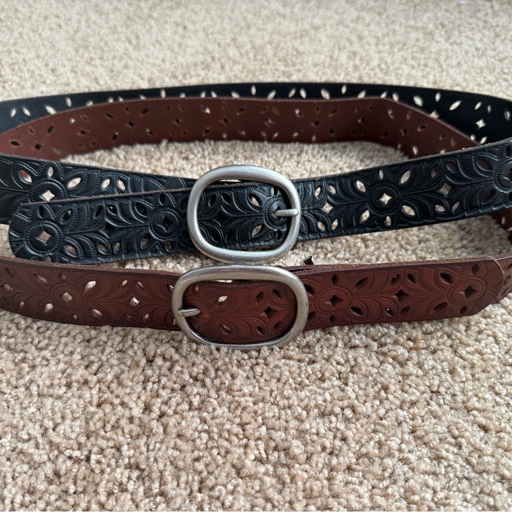 Fossil Black and Brown Belts
